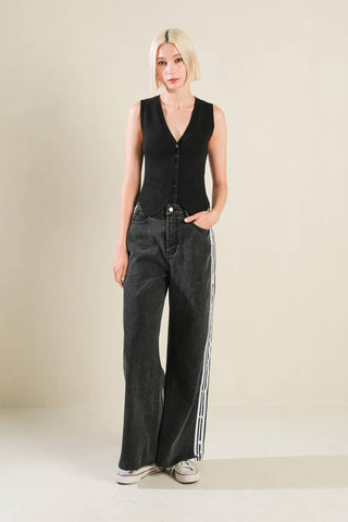 ELEGANT ELEVATION DENIM PANTS - Glamourous Grace
