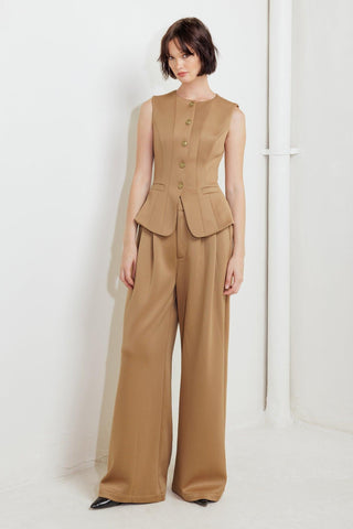 ROMANTIC PETAL WOVEN PANTS - Glamourous Grace