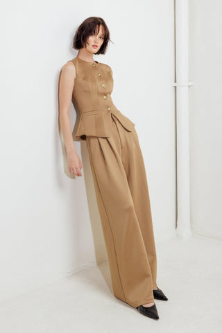 ROMANTIC PETAL WOVEN PANTS - Glamourous Grace