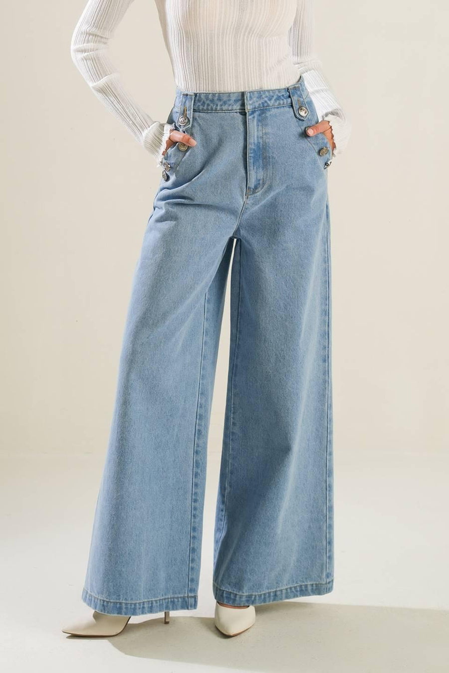 ADVENTURE AWAITS DENIM PANTS - Glamourous Grace