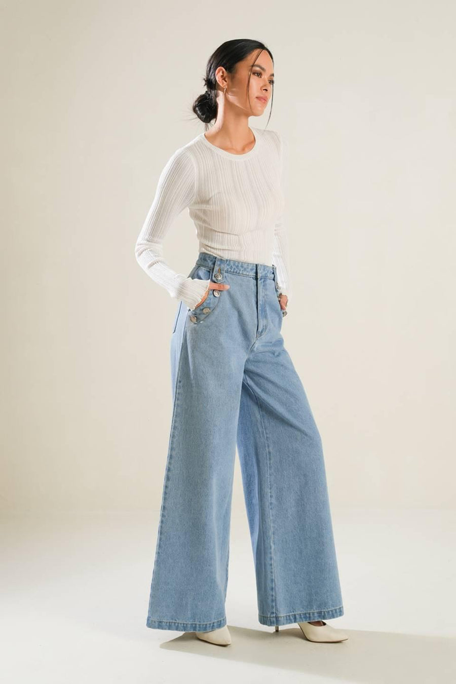 ADVENTURE AWAITS DENIM PANTS - Glamourous Grace