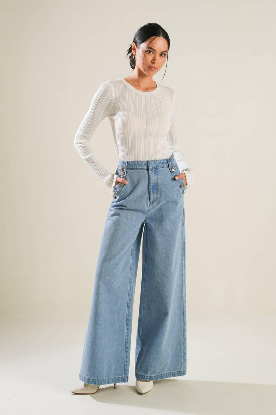 ADVENTURE AWAITS DENIM PANTS - Glamourous Grace