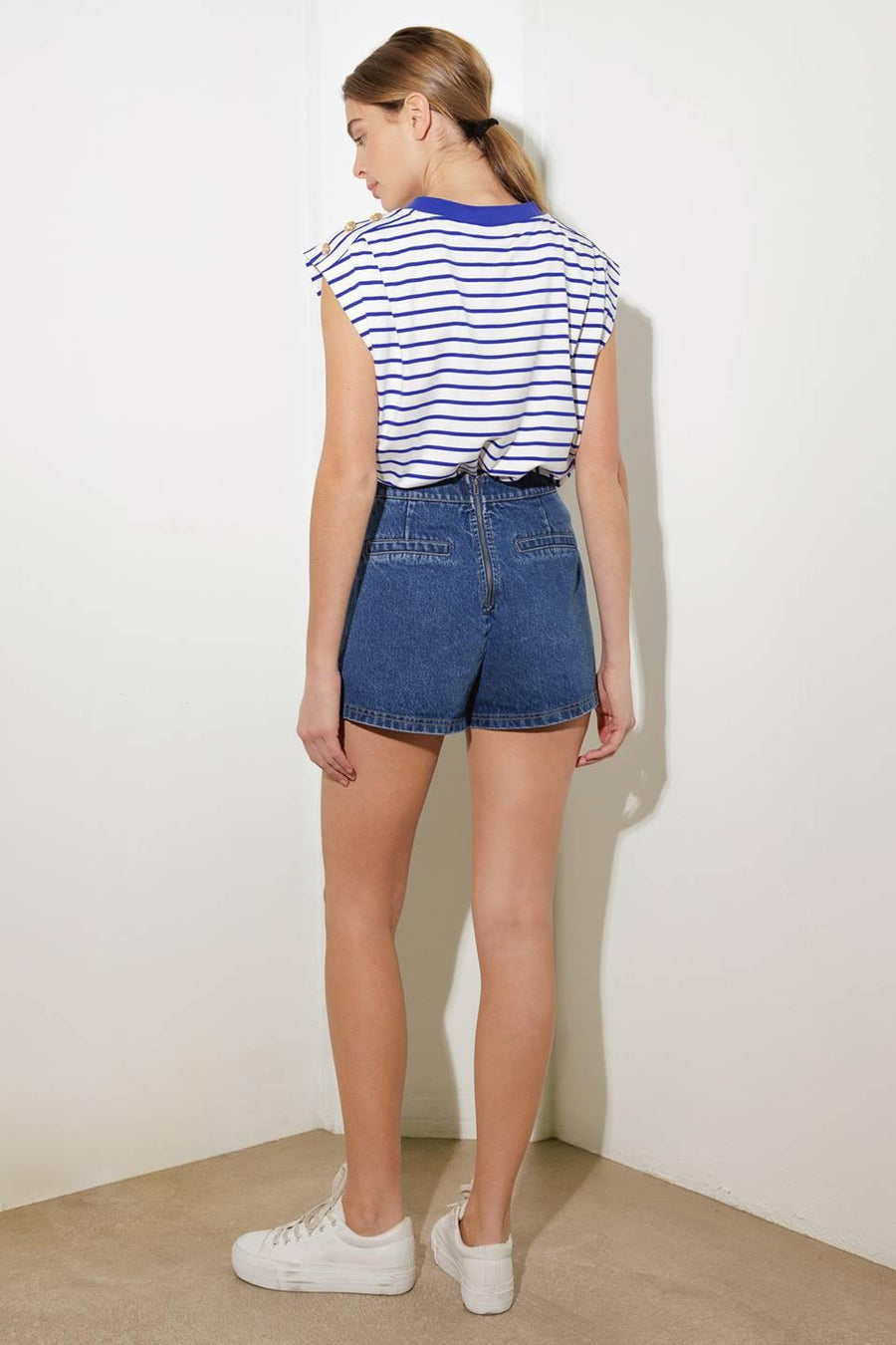 FOR A SECOND DENIM SKORT - Glamourous Grace