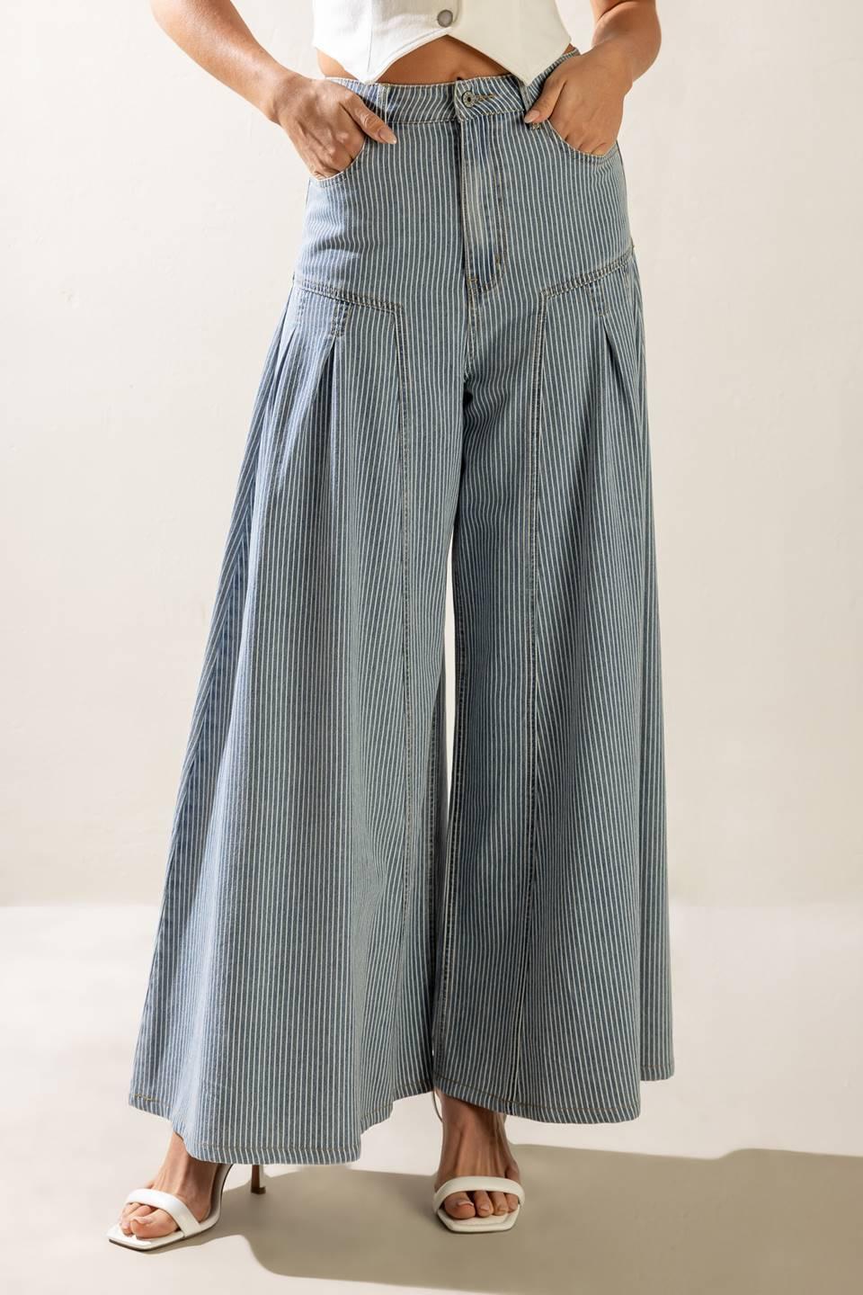 ROOFTOP ROMANCE DENIM PANTS - Glamourous Grace