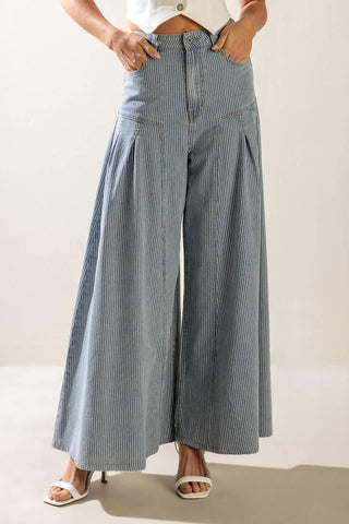 ROOFTOP ROMANCE DENIM PANTS - Glamourous Grace
