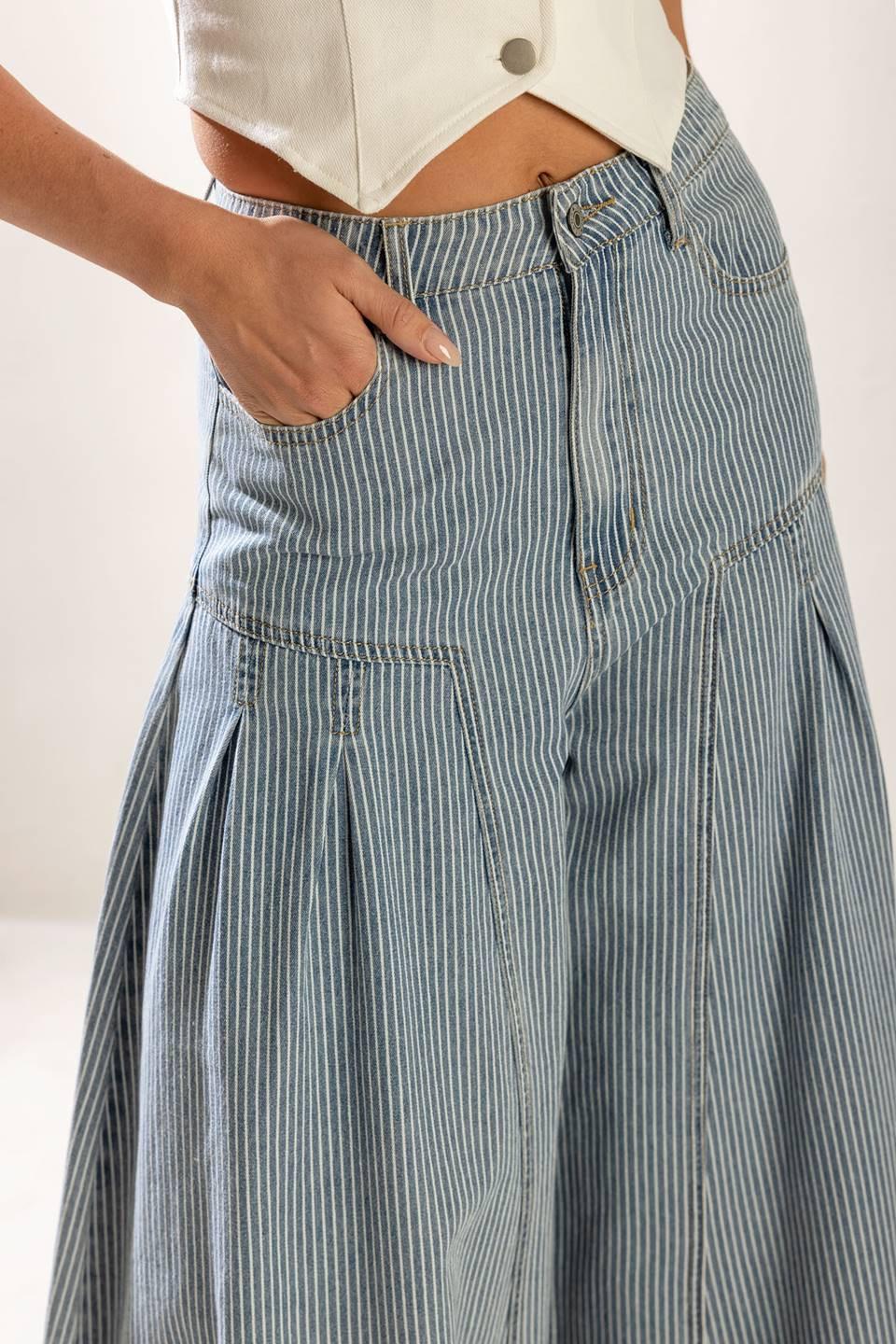 ROOFTOP ROMANCE DENIM PANTS - Glamourous Grace