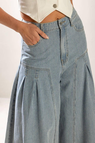 ROOFTOP ROMANCE DENIM PANTS - Glamourous Grace