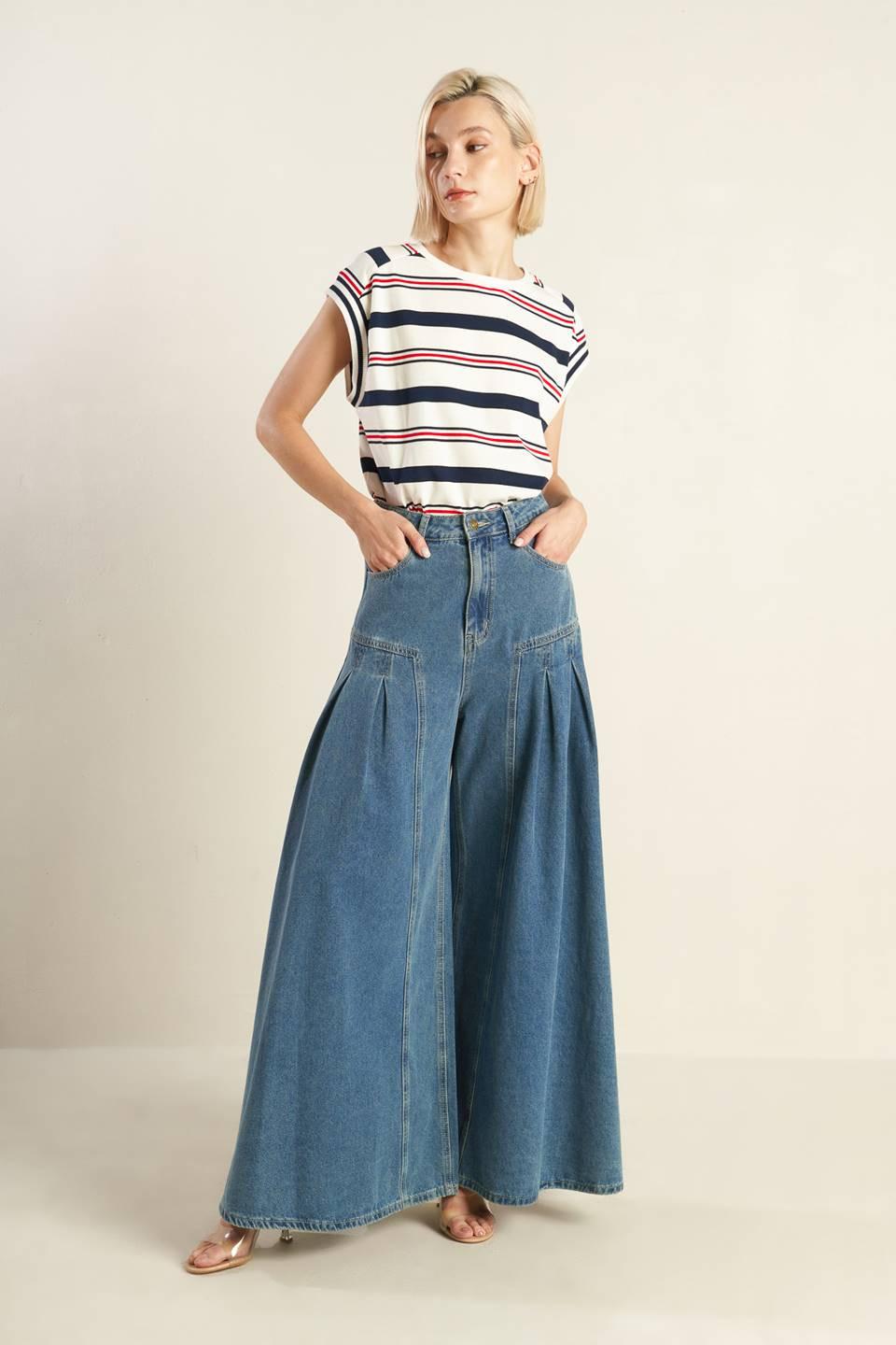 EFFORTLESS EDGE DENIM PANTS - Glamourous Grace