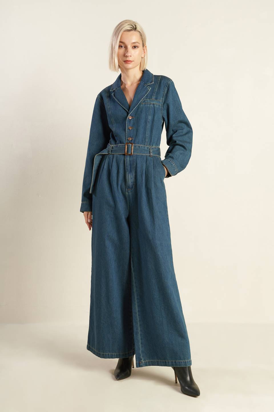 IN THE DETAILS DENIM JUMPSUIT - By Baano