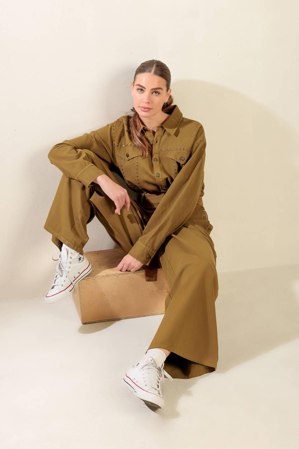 FLEETING WHISPERS TWILL JUMPSUIT - Glamourous Grace
