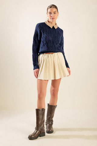 ONLY IN MY HEART WOVEN SKORT - Glamourous Grace