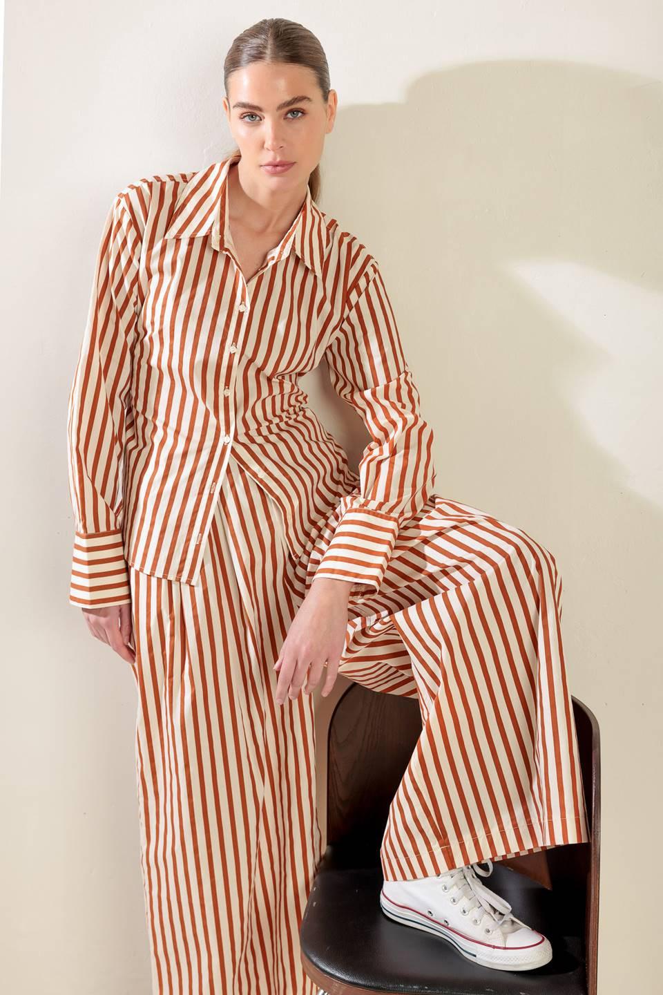 PIECES OF MY HEART WOVEN PANTS - Glamourous Grace
