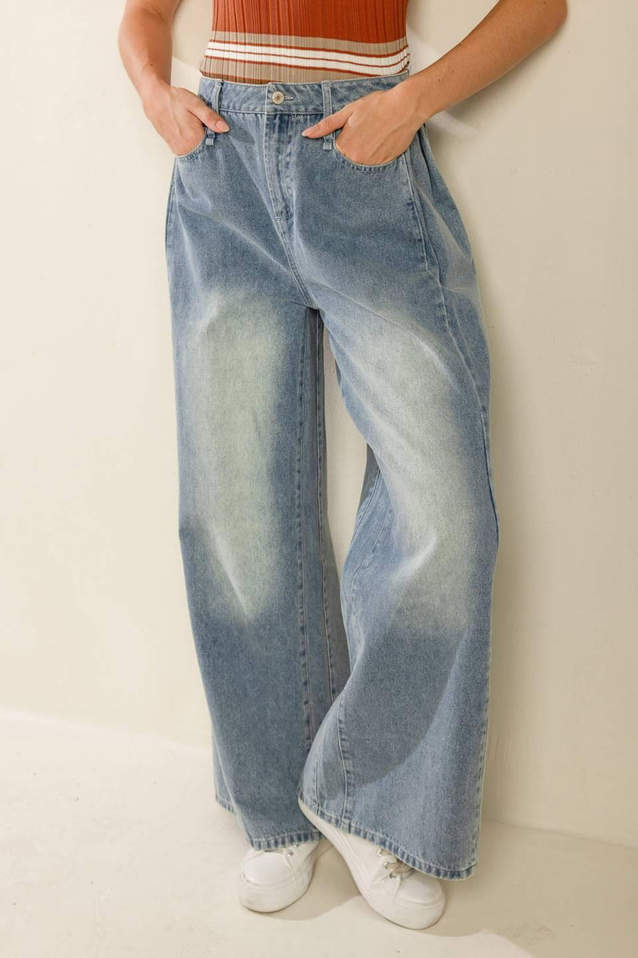 HIGH STAKES DENIM PANTS - Glamourous Grace