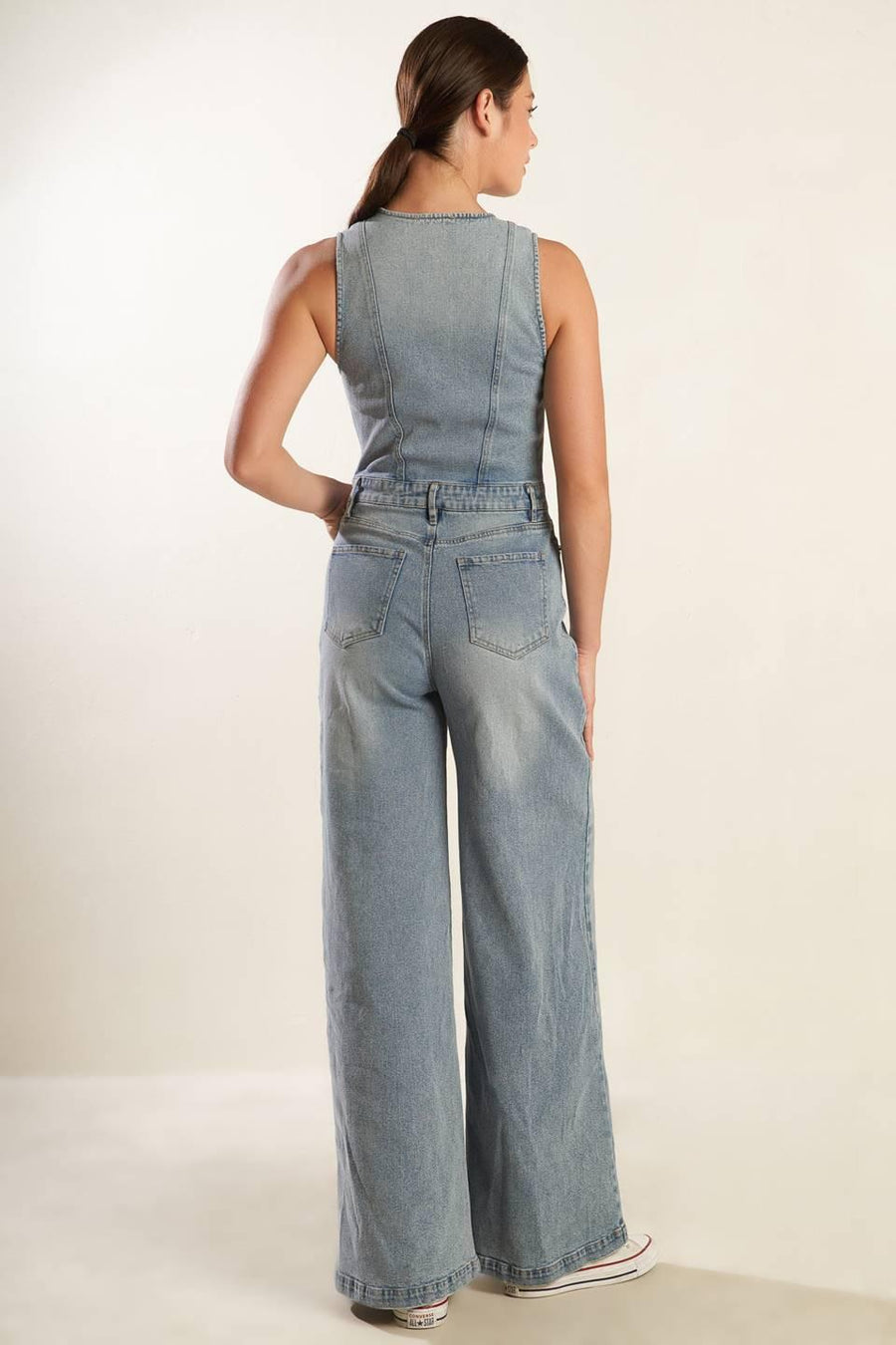 WALK WITH ME DENIM JUMPSUIT - Glamourous Grace