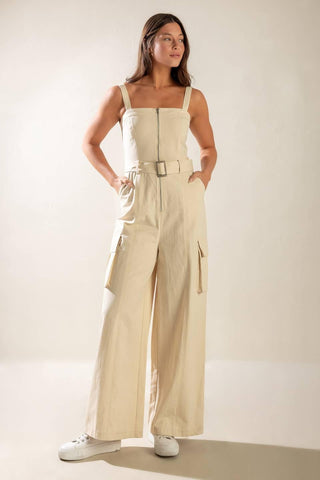 LOVE SOMEBODY WOVEN JUMPSUIT - Glamourous Grace