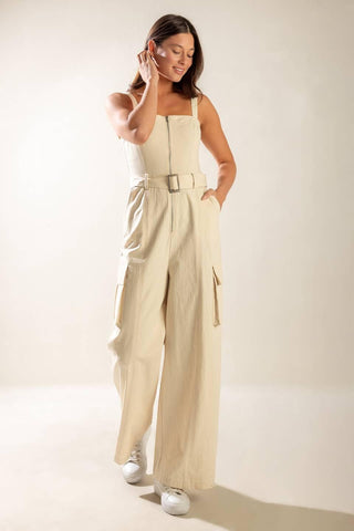 LOVE SOMEBODY WOVEN JUMPSUIT - Glamourous Grace