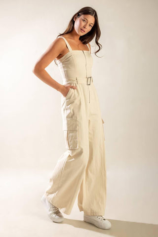 LOVE SOMEBODY WOVEN JUMPSUIT - Glamourous Grace