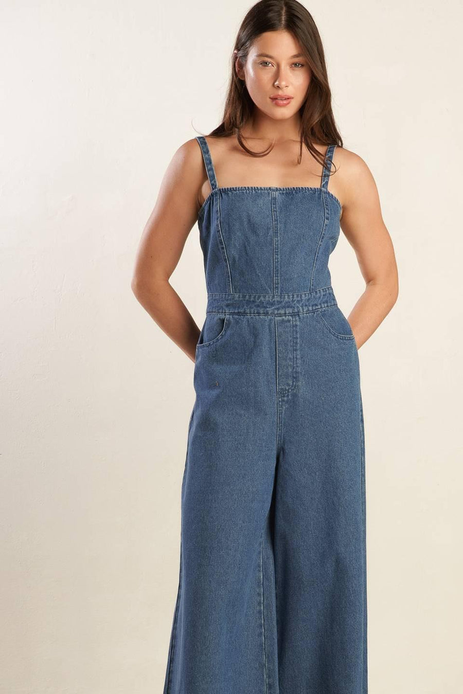 CLEAN GIRL DENIM JUMPSUIT - Glamourous Grace