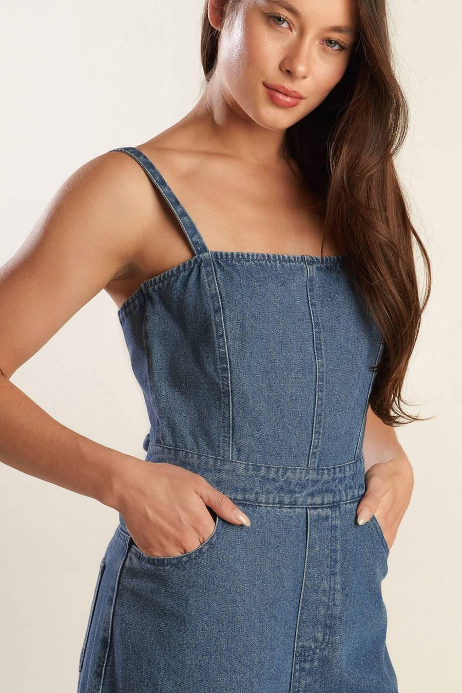 CLEAN GIRL DENIM JUMPSUIT - Glamourous Grace