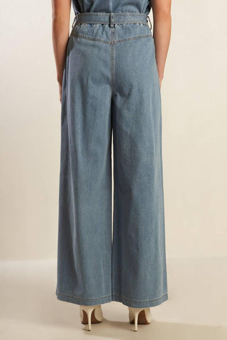 WONDERING WHY LIGHT DENIM PANTS