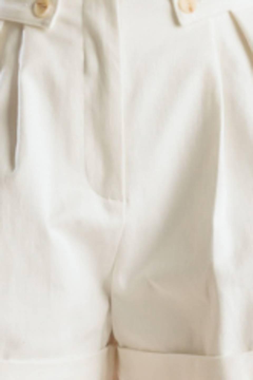 LOVE LETTERS WHITE WOVEN SHORT - Glamourous Grace