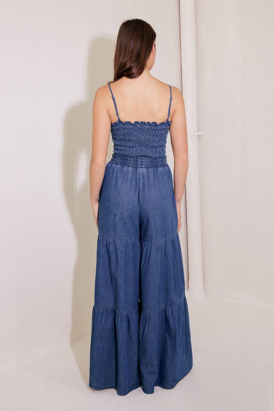 FEELING FREE INDIGO DENIM JUMPSUIT - Glamourous Grace