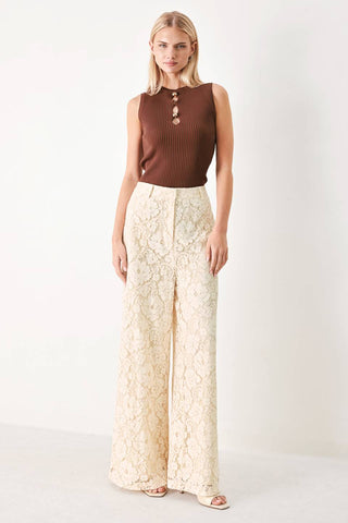 DELICATE BEAUTY WOVEN LACE PANTS - Glamourous Grace