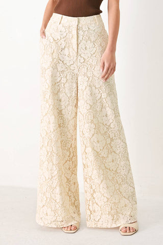 DELICATE BEAUTY WOVEN LACE PANTS - Glamourous Grace