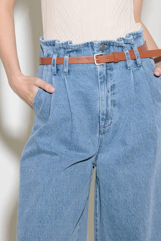 KISSED BY SUNLIGHT DENIM PANTS - Glamourous Grace