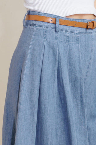 SERENITY HILL CHAMBRAY SHORT - Glamourous Grace