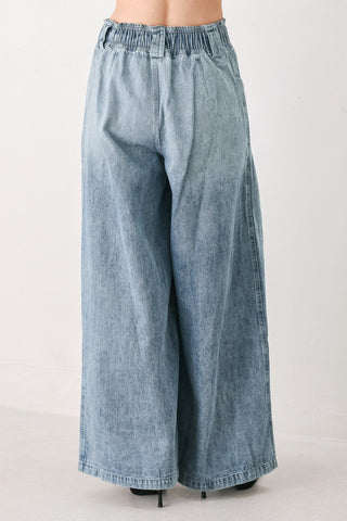 CALM & COLLECTED BLUE DENIM PANTS