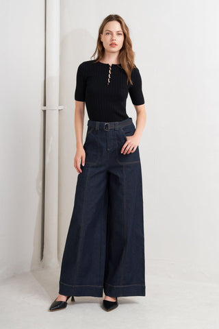 URBAN PANEL DENIM PANTS - Glamourous Grace