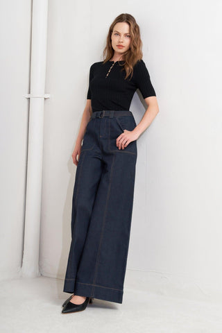 URBAN PANEL DENIM PANTS - Glamourous Grace