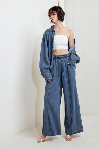 OFFLINE EDGE INDIGO DENIM PANTS - Glamourous Grace