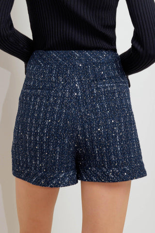 PARISIAN NAVY TWEED SKORT - Glamourous Grace