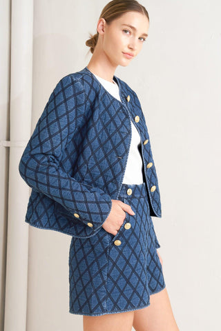 MODERNLUXE QUILTED WOVEN SHORT - Glamourous Grace