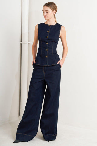 EURO CITY DENIM PANTS - Glamourous Grace