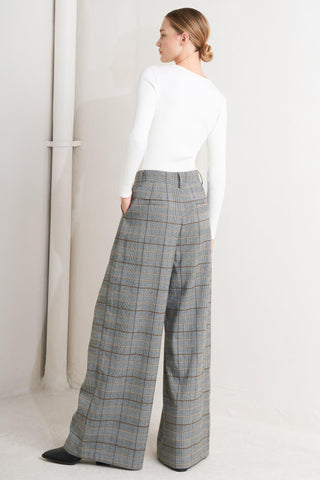 NEW AGE WOVEN PLAID PANTS - Glamourous Grace