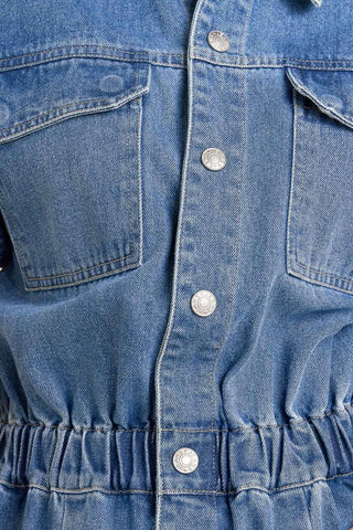 RELAX UTILITY DENIM JUMPSUIT