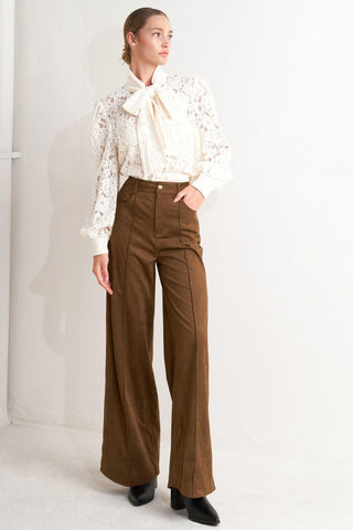 MIDNIGHT MESA STYLE FAUX SUEDE PANTS - Glamourous Grace