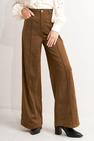 MIDNIGHT MESA STYLE FAUX SUEDE PANTS - Glamourous Grace