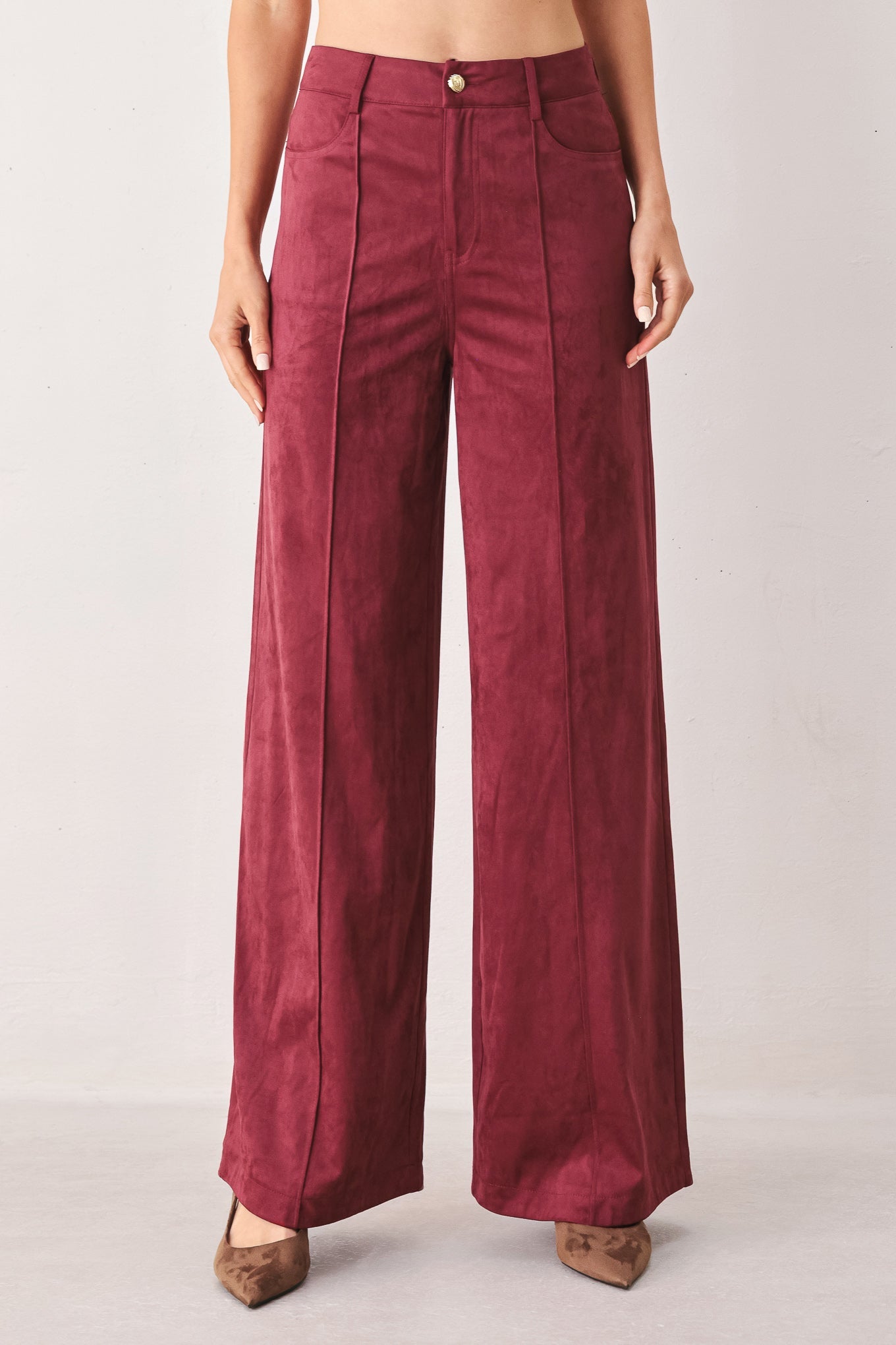 MIDNIGHT MESA STYLE FAUX SUEDE PANTS - Glamourous Grace