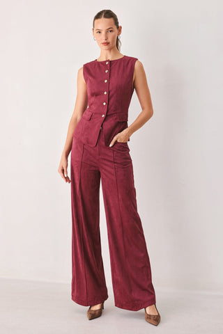 MIDNIGHT MESA STYLE FAUX SUEDE PANTS - Glamourous Grace