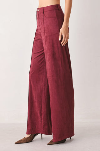 MIDNIGHT MESA STYLE FAUX SUEDE PANTS - Glamourous Grace