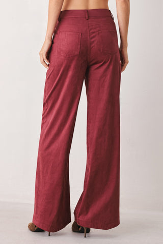 MIDNIGHT MESA STYLE FAUX SUEDE PANTS - Glamourous Grace