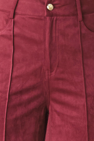 MIDNIGHT MESA STYLE FAUX SUEDE PANTS - Glamourous Grace