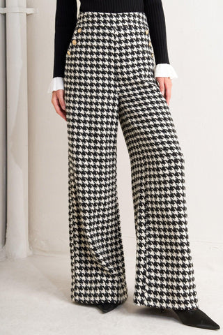 METRO ICON WOVEN HOUNDSTOOTH PANTS - Glamourous Grace