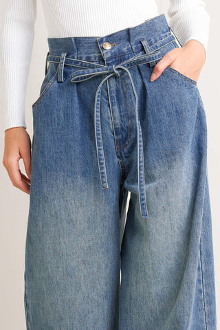 EVERYDAY CINCH DENIM PANTS - Glamourous Grace
