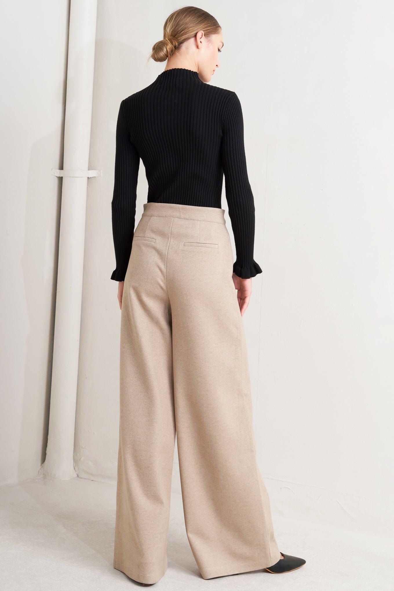 MODERN CORSET MOCHA KNIT PANTS - Glamourous Grace