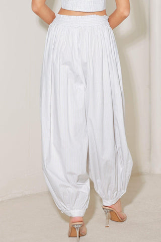 OCEAN BREEZE WOVEN BALLON PANTS